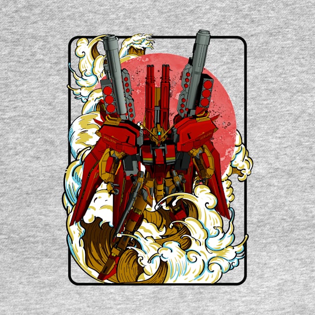 Red Armored Gundam by gblackid